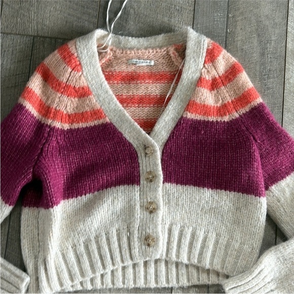 American Eagle Size Small Striped Cardigan Sweater. - Picture 5 of 7